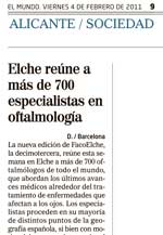 Elche reúne a más de 700 especialistas en oftalmología