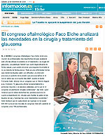 El congreso oftalmológico Faco Elche analizará las novedades en la cirugía y tratamiento del glaucoma