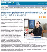 Setecientos profesionales debatirán en FACO los avances sobre el glaucoma