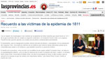 Recuerdo a las víctimas de la epidemia de 1811