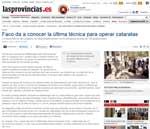 Faco da a conocer la última técnica para operar cataratas