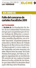 Fallo del concurso de carteles FacoElche 2011