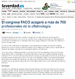 El congreso FACO acogerá a más de 700 profesionales de la oftalmología