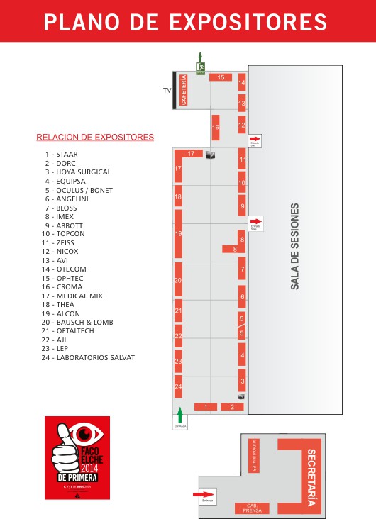 Plano de expositores FacoElche 2014