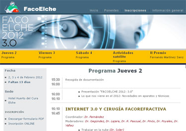 El programa de FacoElche 2012: 3.0