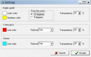 Goniotrans PC Settings